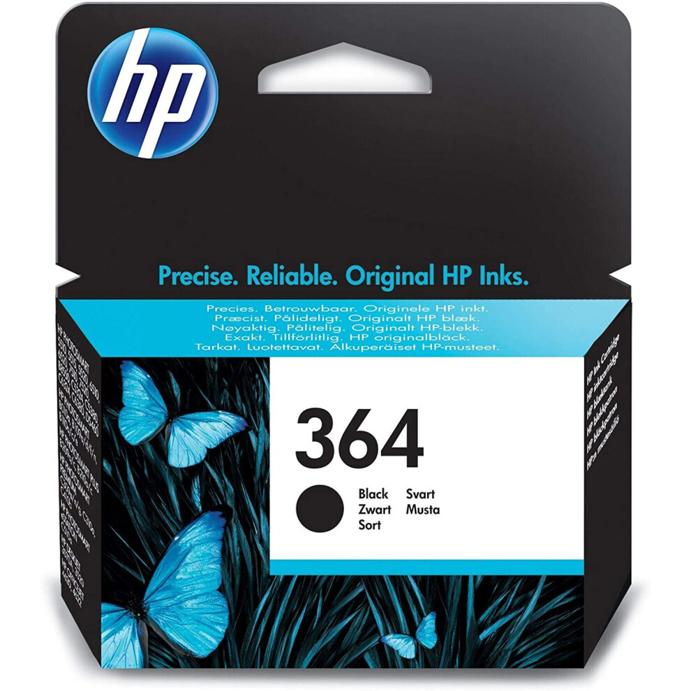 HP CB316EE 364 Original Ink Cartridge, Black, Single Pack