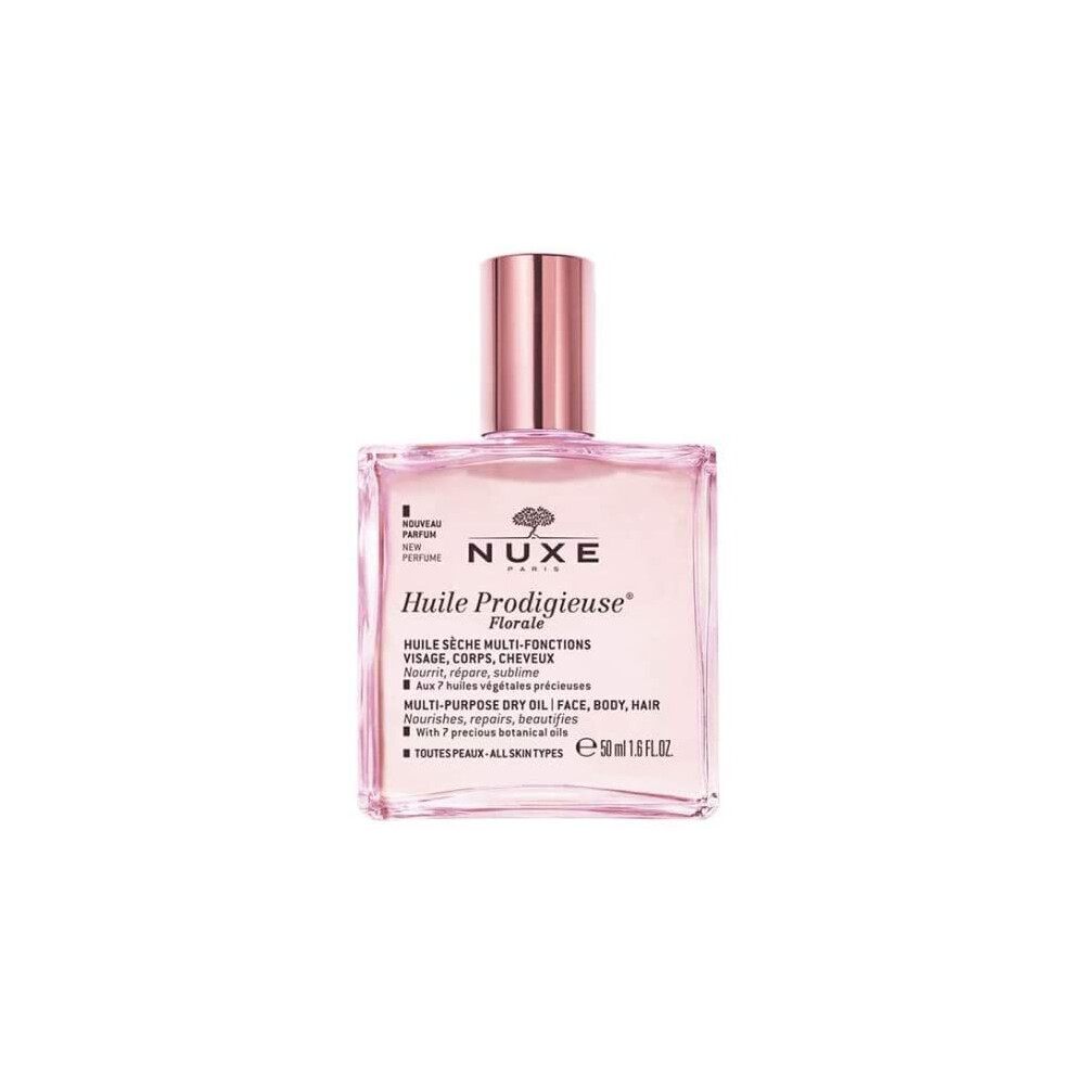 Nuxe Huile Prodigieuse Florale 50 ml Pour Peau Normale, Peau Mixte, Peau Sensible, Peau Sèche