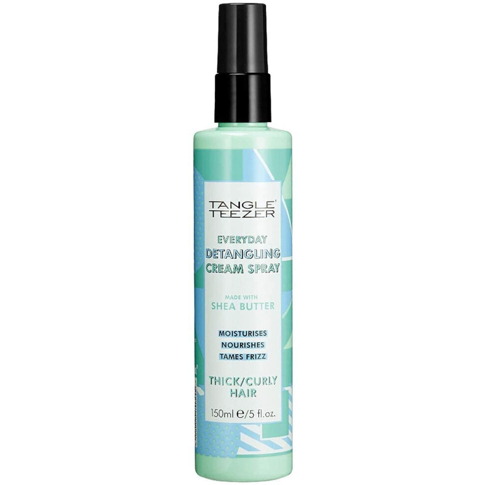 Tangle Teezer Detangling Spray For Thick & Curly Hair Vegan & Peta Certified Shea Butter Infused For Frizz-Free Smooth & Scented Hair Cream
