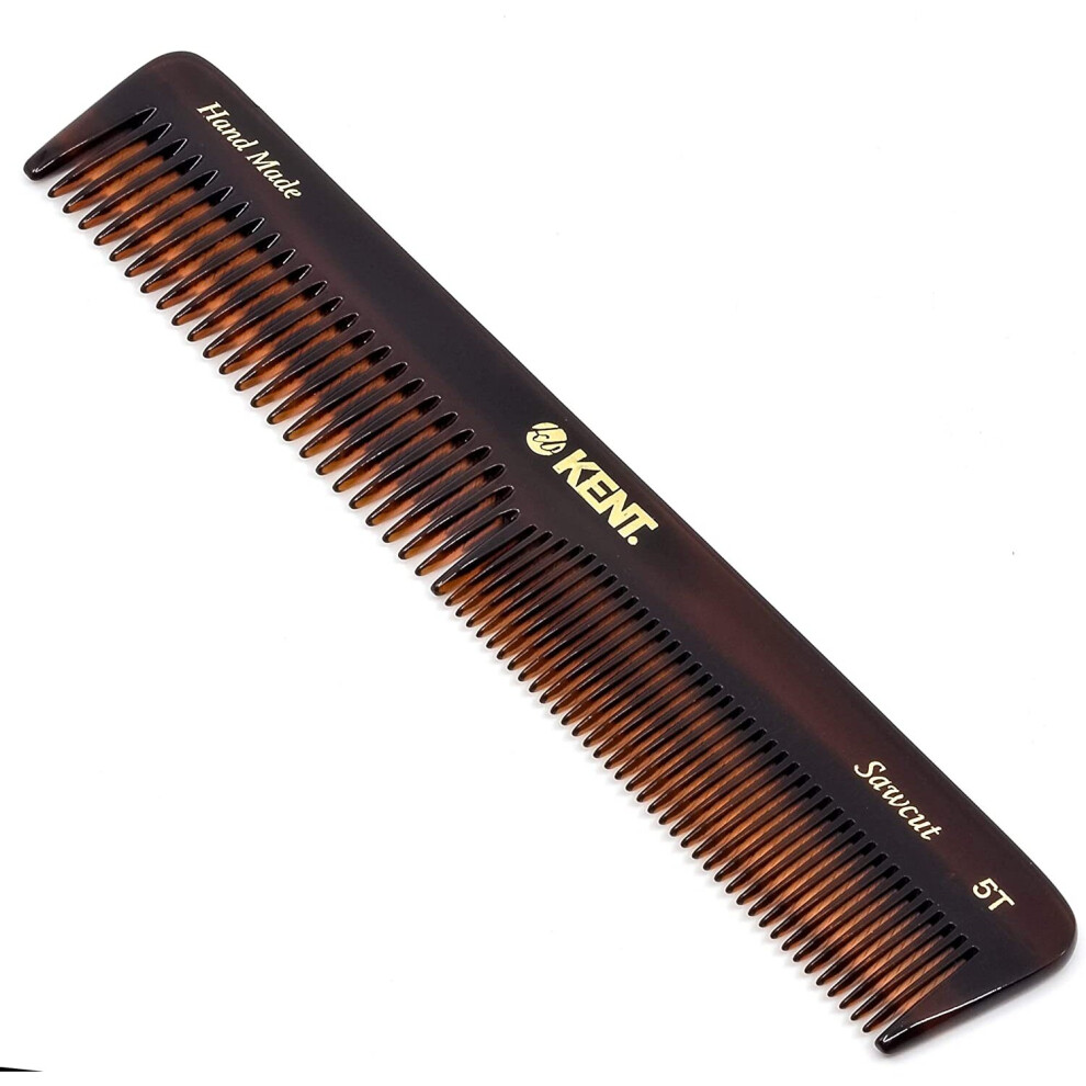 Kent Brushes Handmade Comb A 5T Medium Size Coarse and Fine Comb for Women