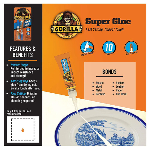 Gorilla Gorilla Super Glue 3g (Pack of 2) 2