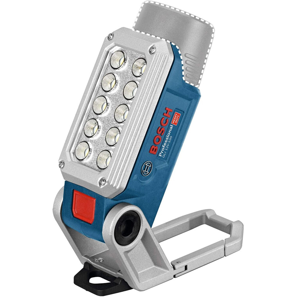 Bosch 06014A0000 GLI12V330N Cordless LED Work Light Bare Unit, 12V, 139.0mm x 50.0mm x 68.0mm