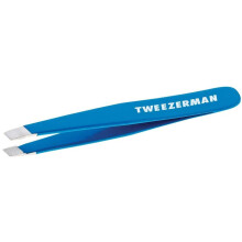 Tweezerman Bahama Blue Stainless Steel Mini Slant Tweezer