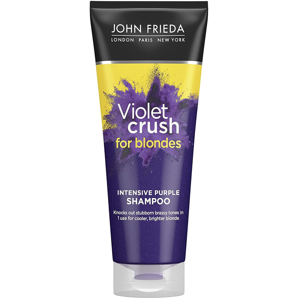 John Frieda Violet Crush Intensive Purple Shampoo for Brassy, Blonde Hair 250ml