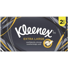 Kleenex Extra Large Tissues - White, Pack of 2