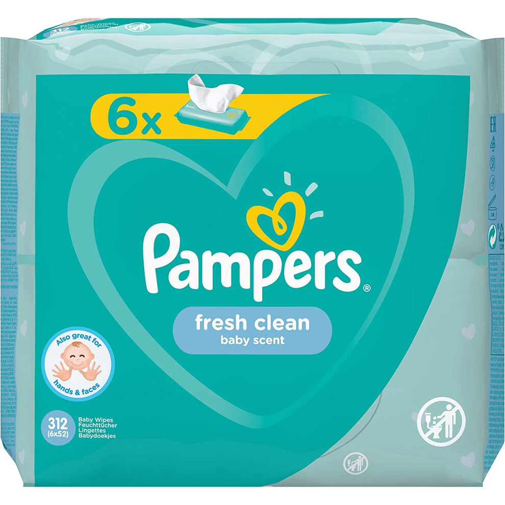 Pampers 81688049 Fresh Clean Baby Wipes White