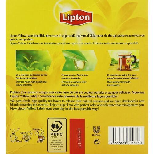 Lipton Yellow Label Tea 100 Tea Bags 1