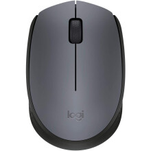 Logitech M170 Wireless Mouse, 2.4 GHz with USB Nano Receiver, Optical Tracking, 12-Months Battery Life, Ambidextrous, PC / Mac / Laptop - Grey