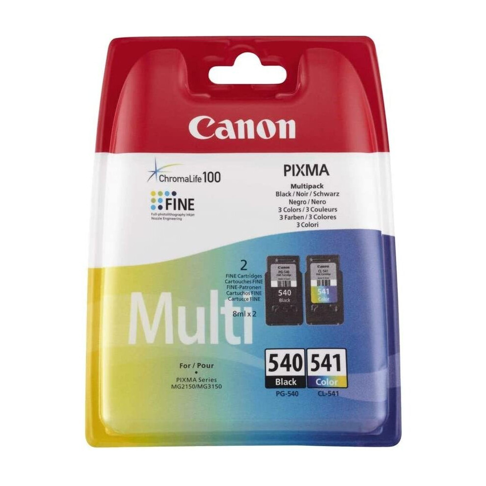 Canon PG-540/Cl-541 CMYK Multi Pack Ink Cartridges