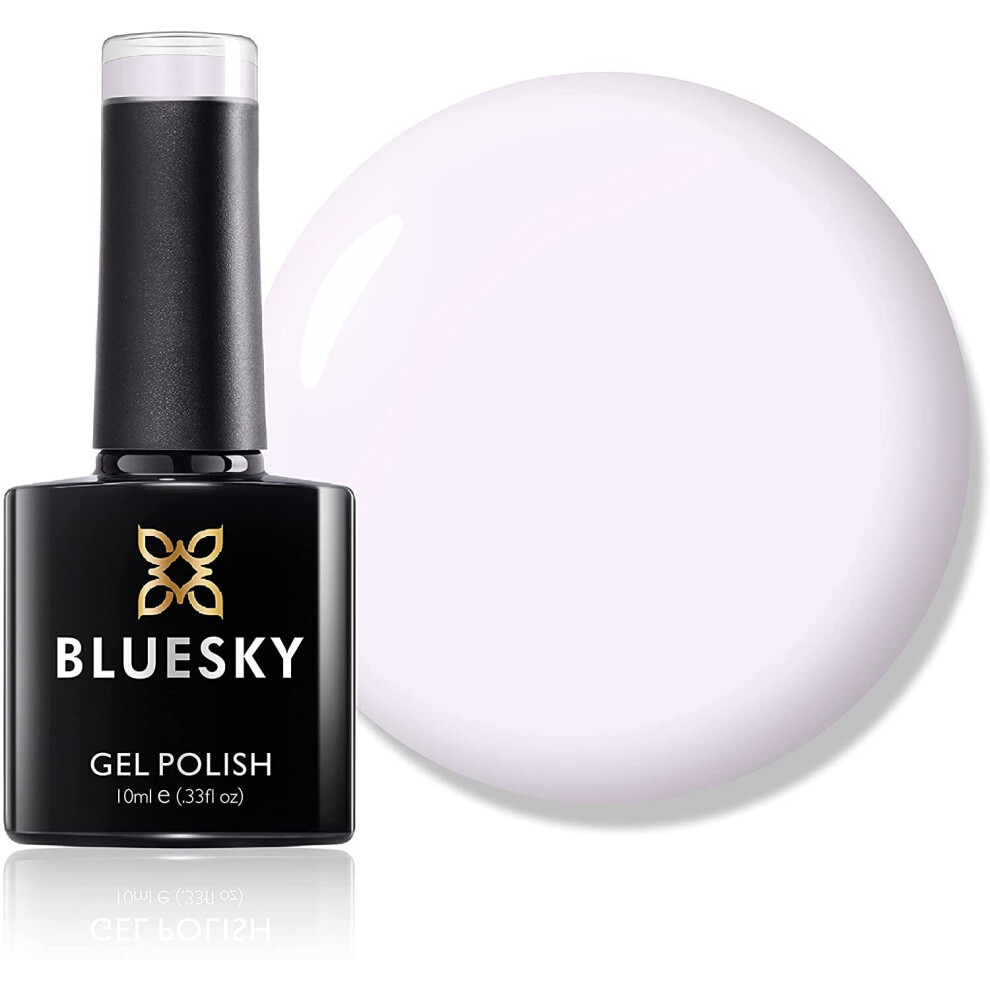 Bluesky Gel Nail Polish, Clear Pink 80523, Baby Pink, French, French Manicure, Lemonade, Light, Pink, Long Lasting, Chip Resistant, 10 ml (Requires