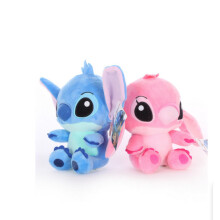 (Pink+Blue) Cute 7'' LILO lush animal koala Stitch teddy Toy