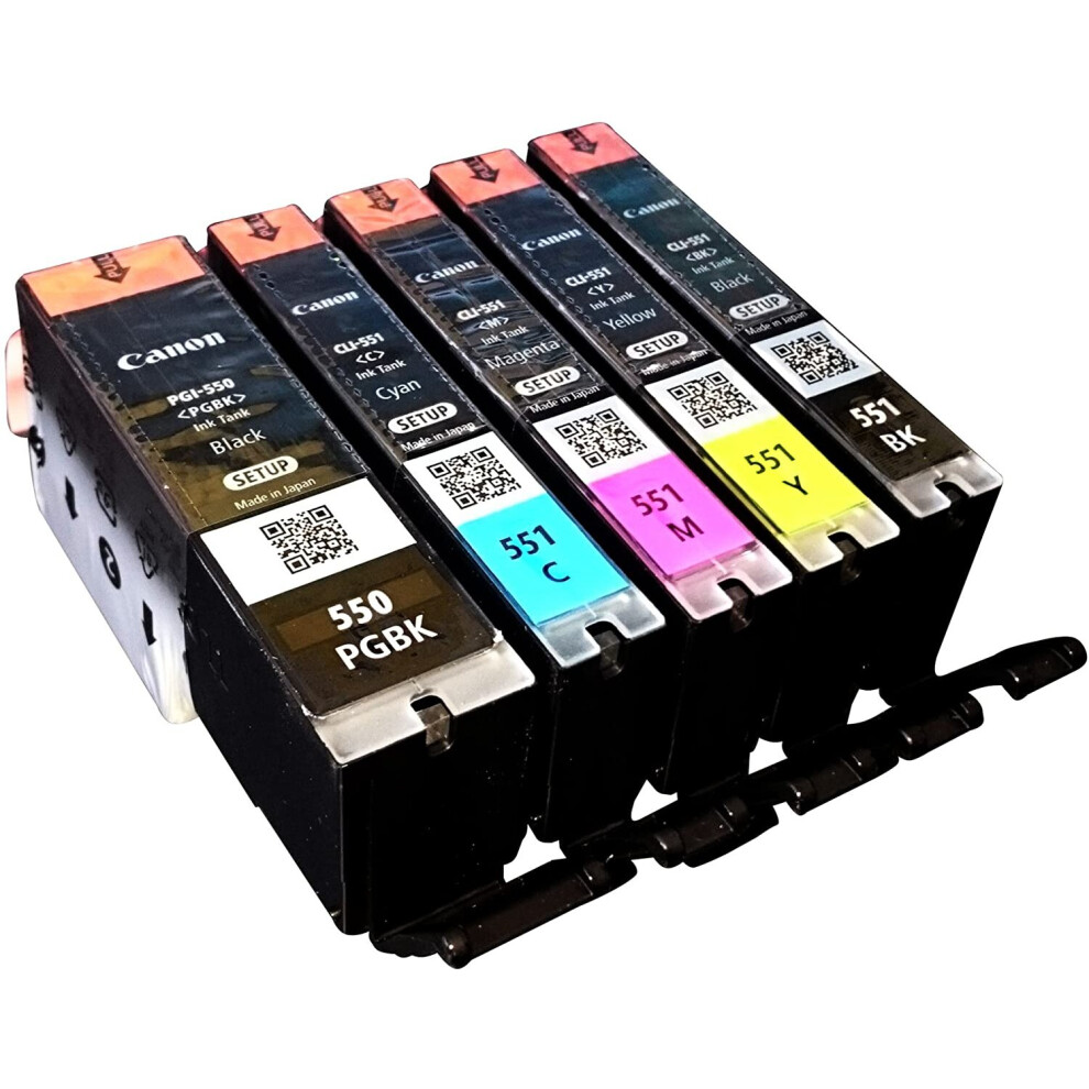 Canon PGI550 CLI551 (11) Ink Cartridge - Black (Pack of 5)