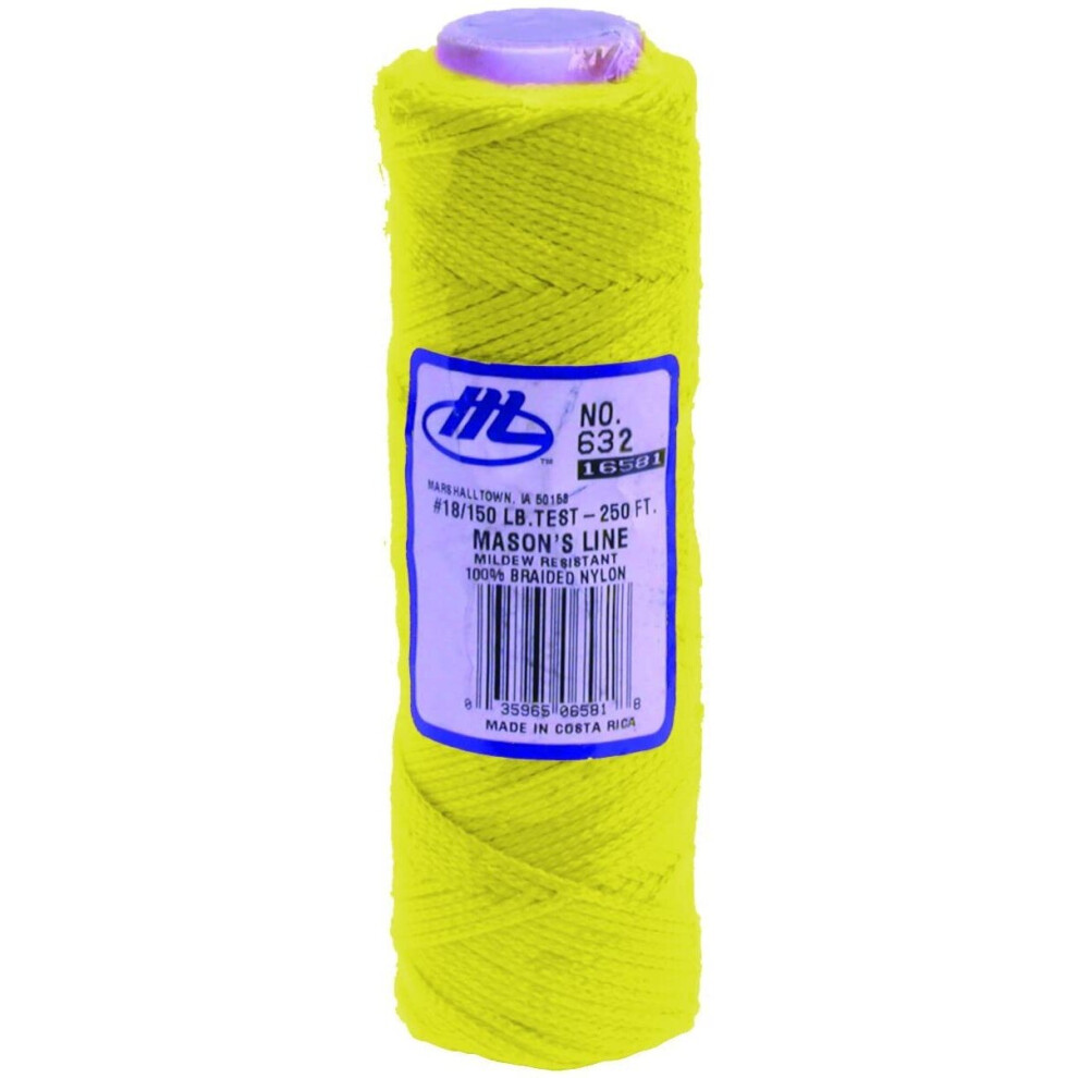 Marshalltown M/TM632 M632 Masons Line 285ft-Fluorescent, Fluorescent Yellow-image-OPC-P8VXKK8-NEW