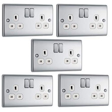 BG-Nexus-Metal SJ-120Y-G4J6 npc22w/5 lead, polished chrome-white insert