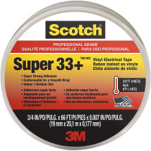 3M Scotch© Super 33+ Vinyl Electrical Tape black 19 mm x 20 m