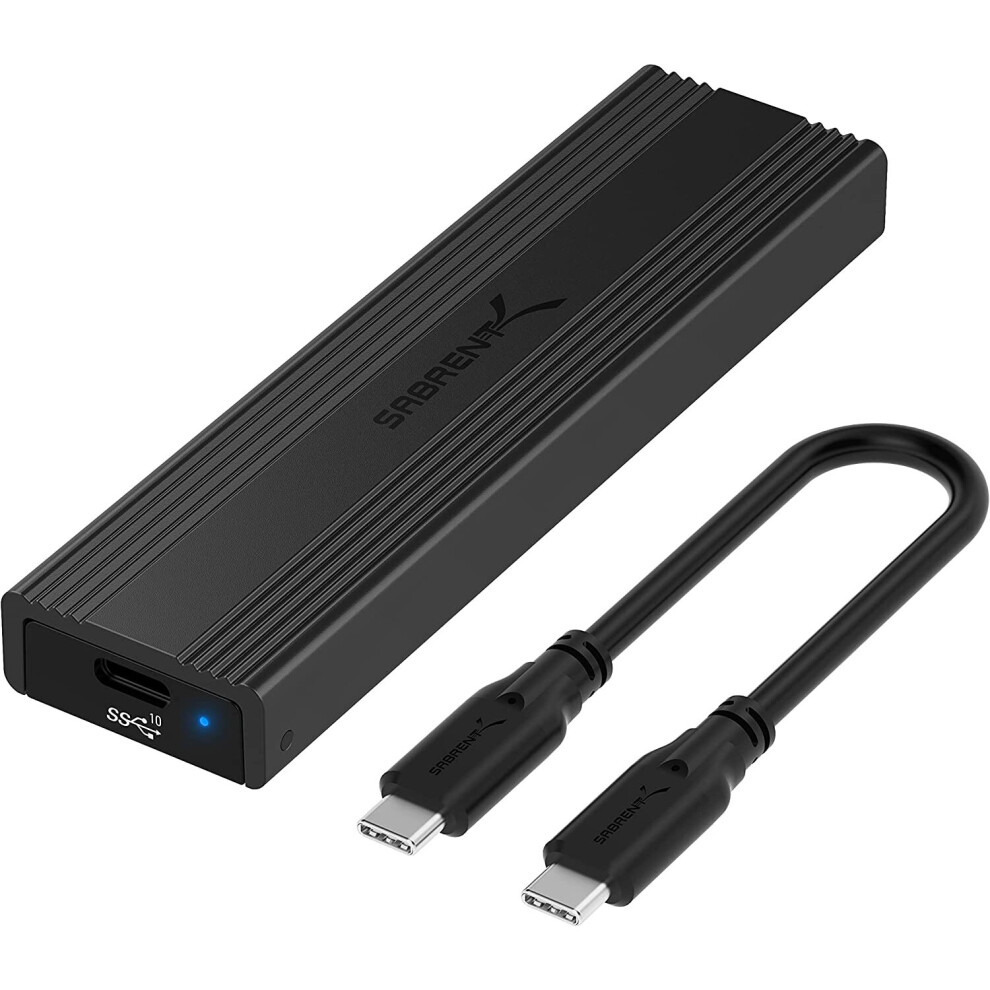 Photos - Drive Case Sabrent USB 3.2 Type-C Tool-Free Enclosure for M.2 PCIe NVMe and SATA SSDs  (EC-SNVE)