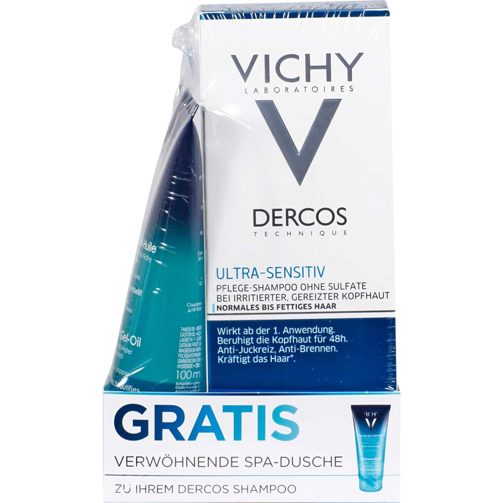 Vichy Dercos Shampoo Sensitive Ultra Lenitivo - 200 Ml