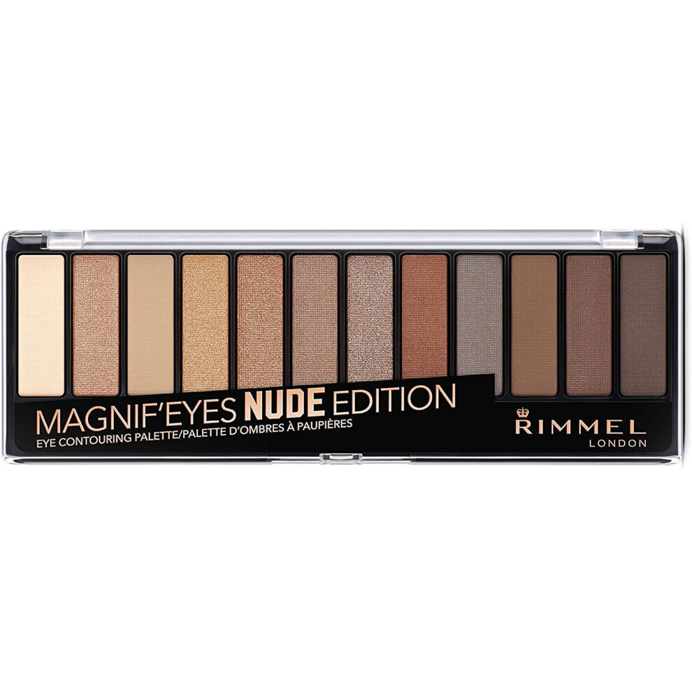 Rimmel Magnif'eyes Nude Edition Eyeshadow Palette, 12 shade