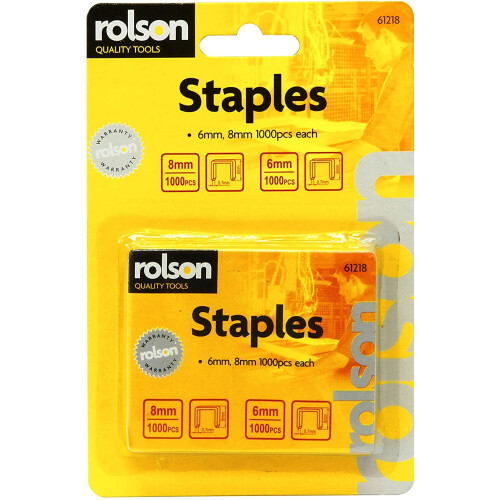 Rolson Rolson 61218 Staples - 6mm and 8mm 1