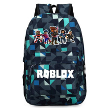 (5 Figure) Roblox Backpack Kids School Bag Students Boys Bookbag Handbags