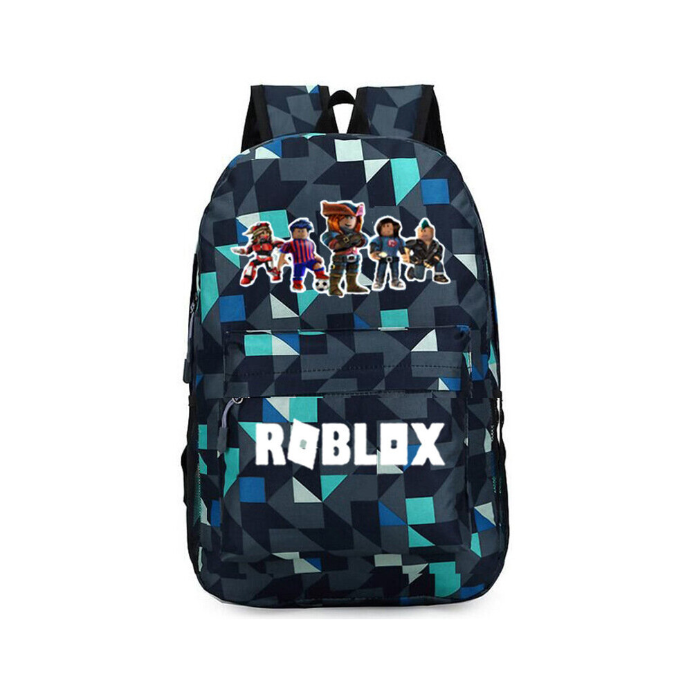 (5 Figure) Roblox Backpack Kids School Bag Students Boys Bookbag Handbags