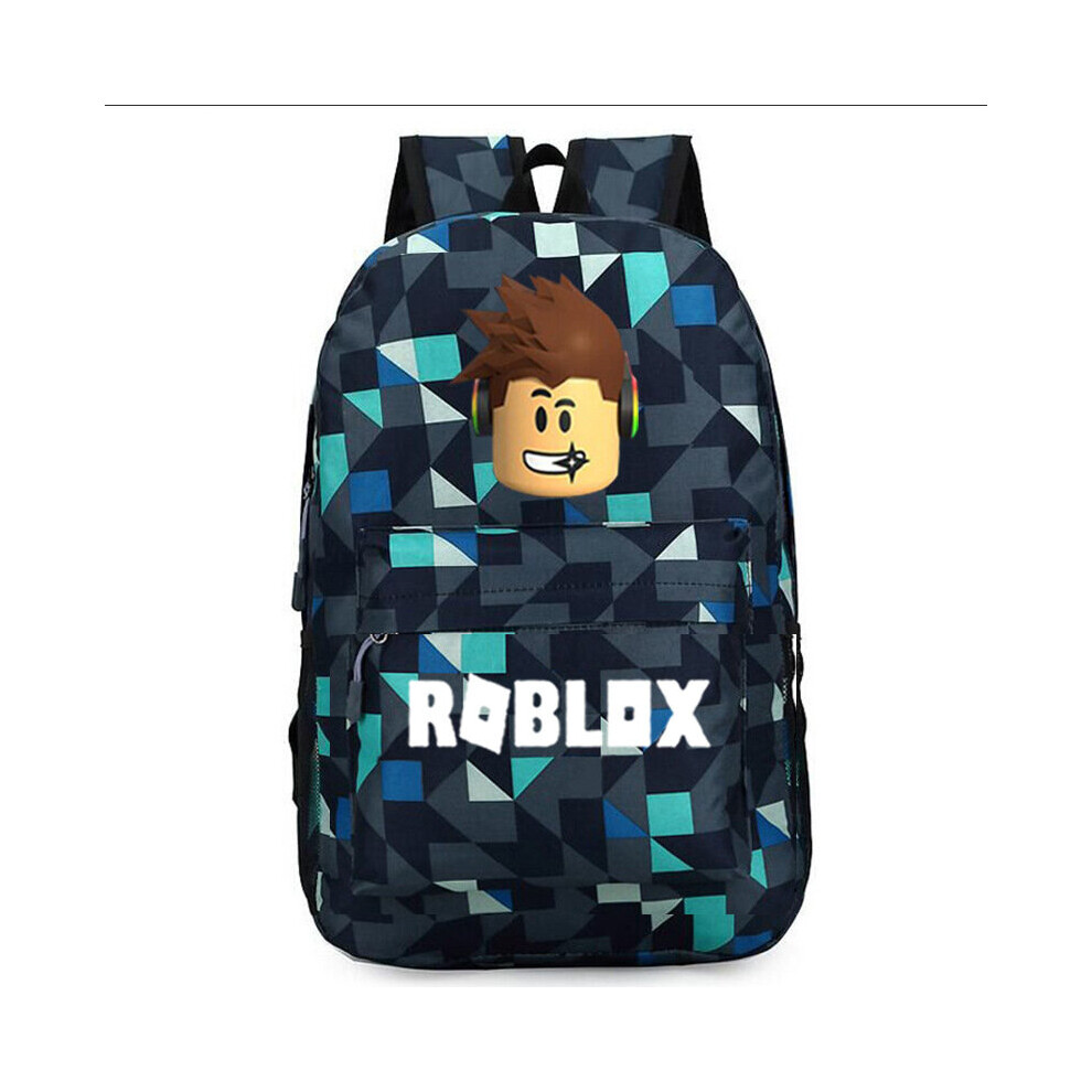 (1 Figure) Roblox Backpack Kids School Bag Students Boys Bookbag Handbags