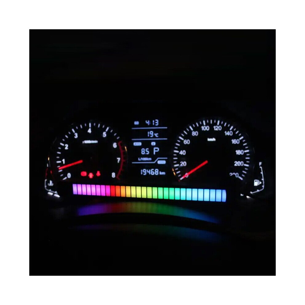 Car Ambient Led Lights Voice-Activated Music Sync Rhythm Rgb Lights 093512709400