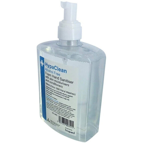 Safety First Aid Group HypaClean Alcohol Free Foam Hand Sanitiser (500 ml) 1