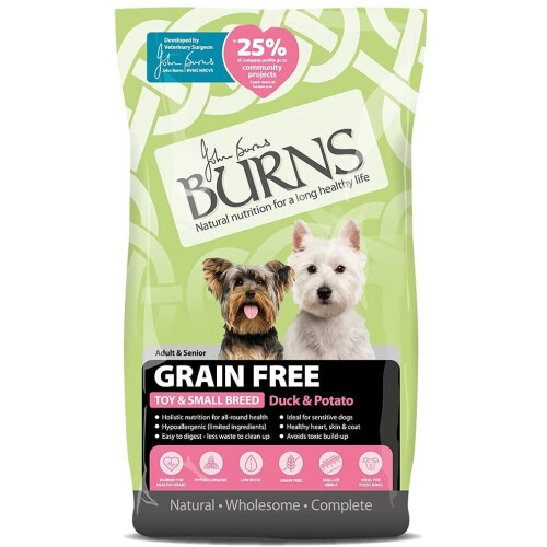 Burns Pet Nutrition Hypoallergenic Complete Dry Dog Food Adult and