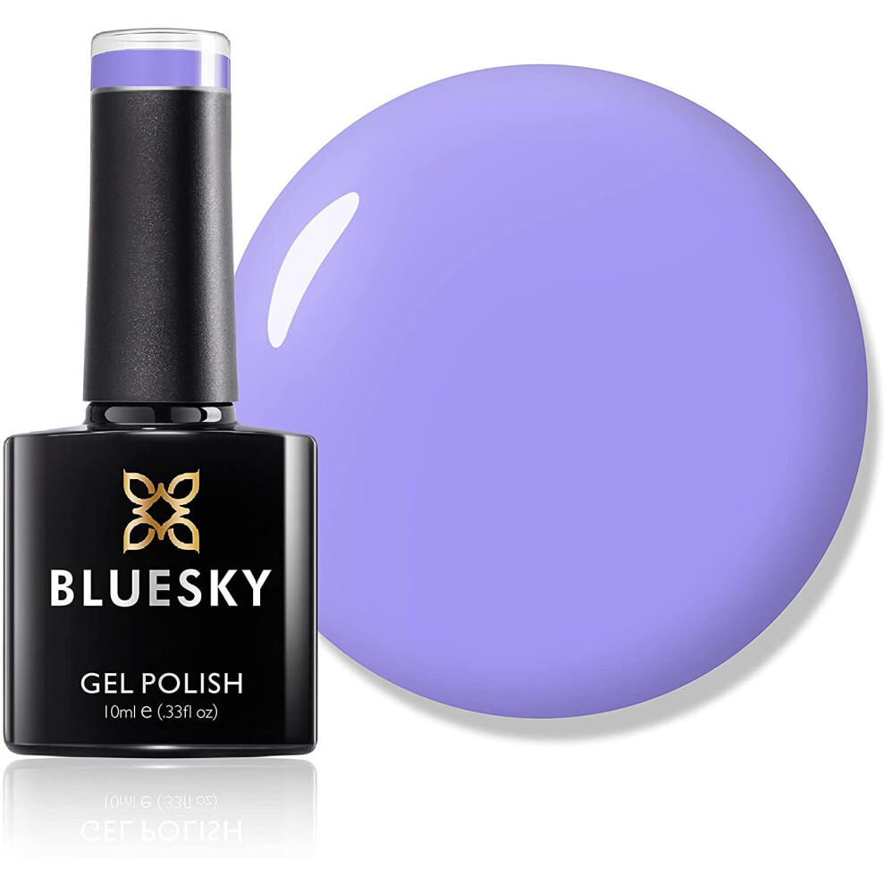 Bluesky Gel Nail Polish, Wisteria Haze 80599, Light Purple, UV/LED Soak-Off Gel Polish, Long Lasting, Chip Resistant, 10ml