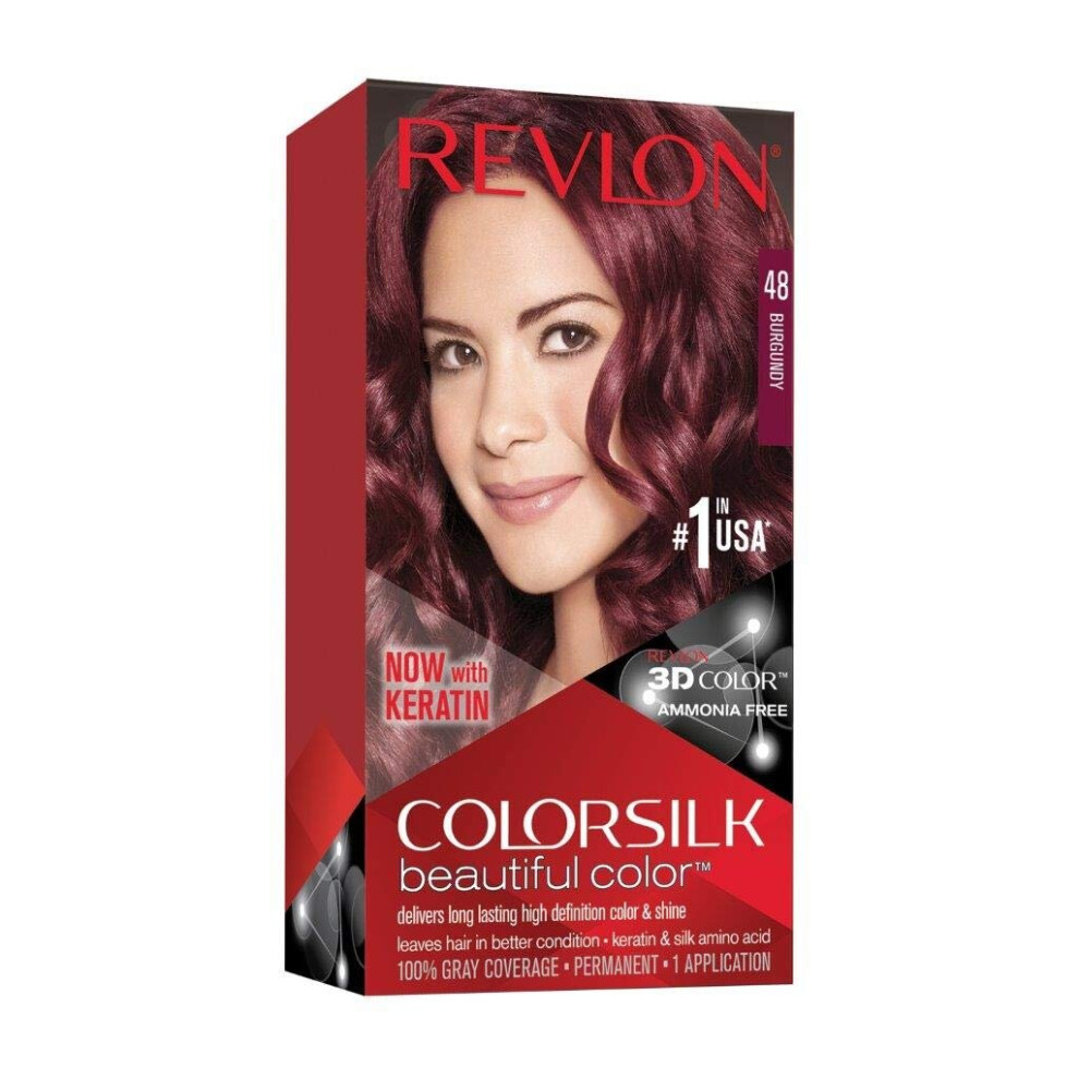 Revlon Colorsilk Beautiful Color, Burgundy, 1 Count