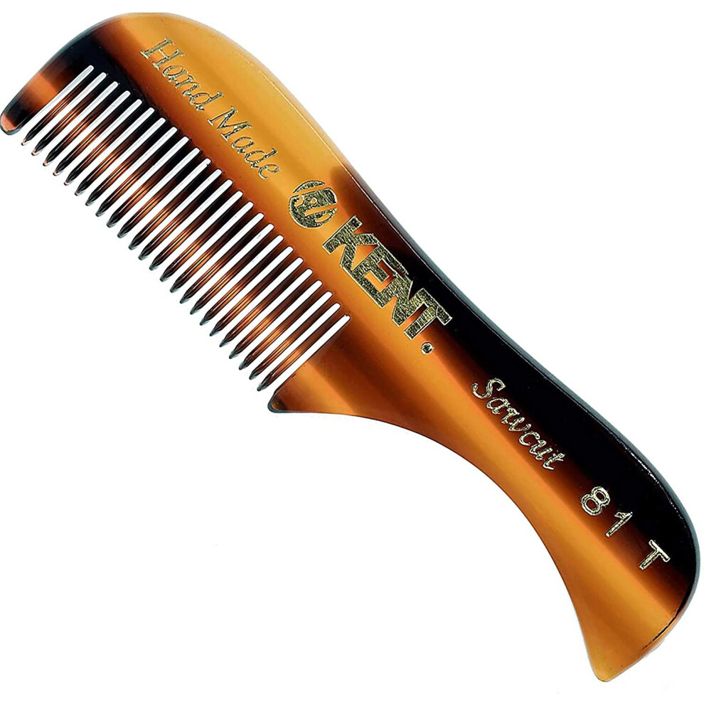 Kent Handmade Fine Toothed Moustache and Beard Comb for Men, 7.3 cm