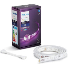 Philips Hue Lightstrip Extension v4 [1 m] White and Colour Ambiance Smart LED Kit with Bluetooth, Compatible with Alexa, Google Assistant and Apple