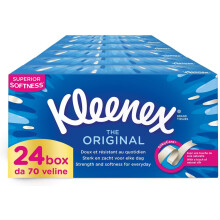Kleenex Original Box Handkerchiefs, 24 Boxes of 70 Handkerchiefs
