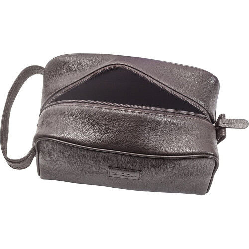 Zippo Zippo Leather Toiletry Bag, 22 cm, Mocha 1