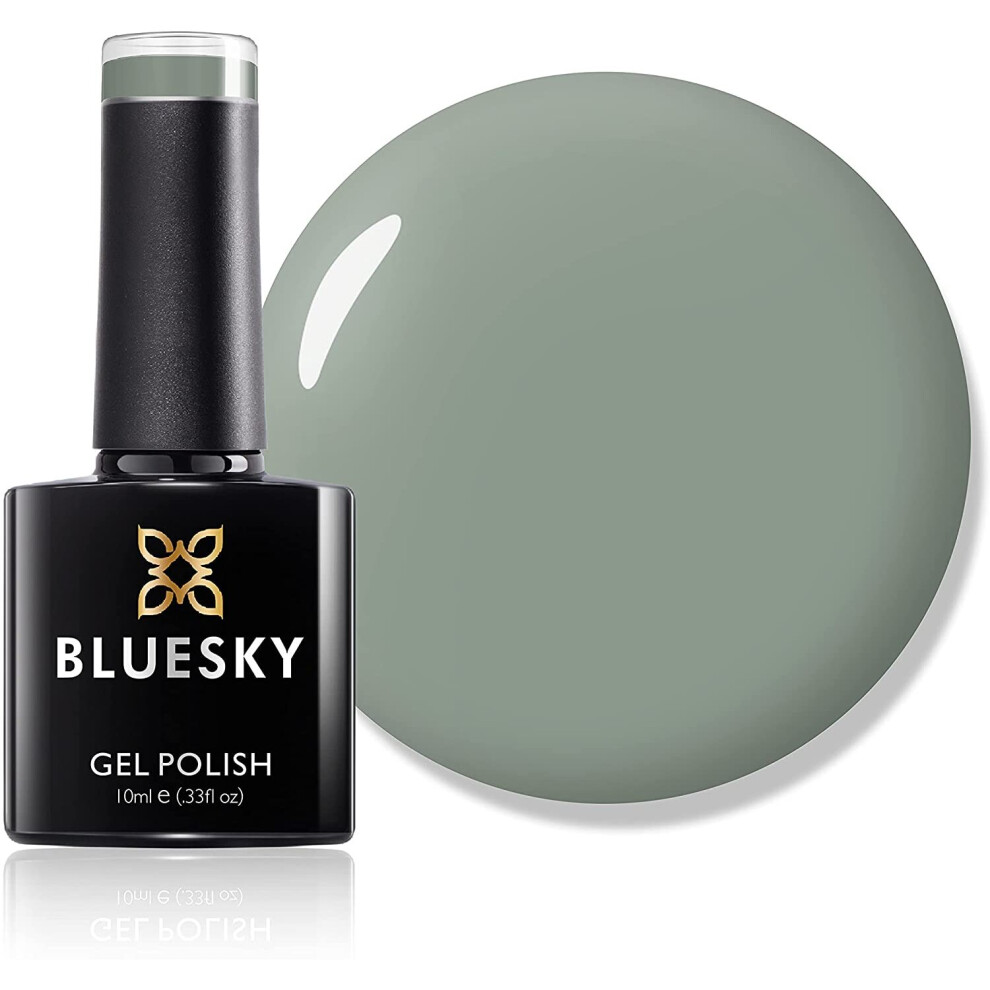 Photos - Nail Polish Blue Sky Bluesky Gel , Safe Scarf 80570, Green, Pistachio, Long Lasting, Chip Resistant, 10 ml (Requires Drying Under UV L 