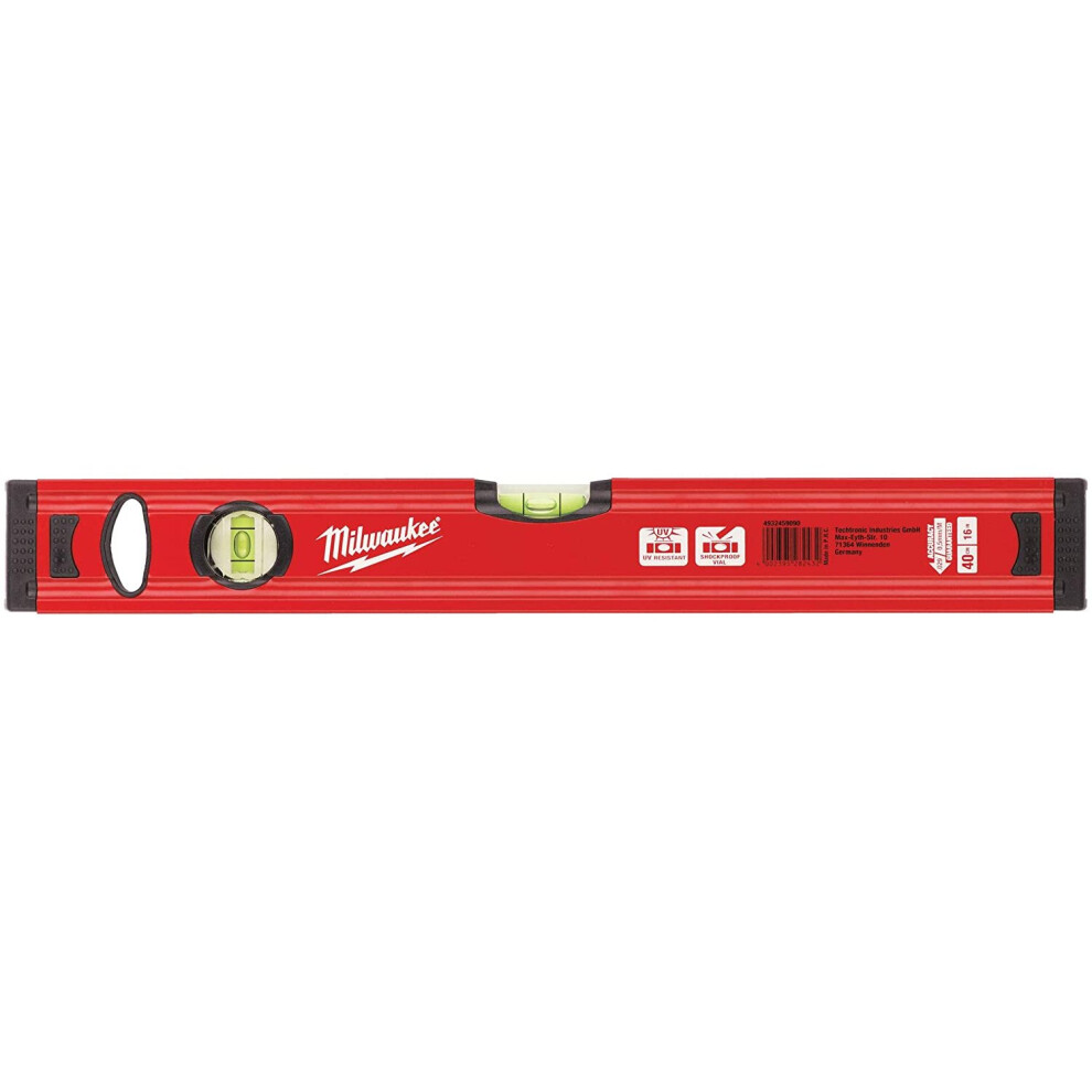 Milwaukee 4932459090 932459090 Redstick Slim Level 40cm / 16 Inch, Red/Black