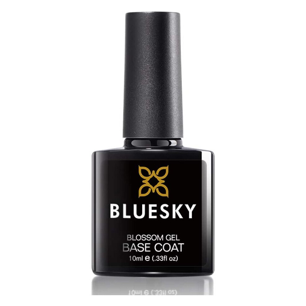 Bluesky Gel Nail Polish, Blossom Base Coat, Clear, 10ml, Floral Nail Art Gel (Requires Curing Under UV LED Lamp)