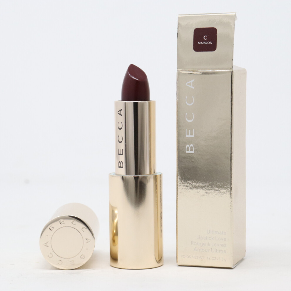 (C Maroon) Becca Ultimate Lipstick Love  0.12oz/3.3g New With Box