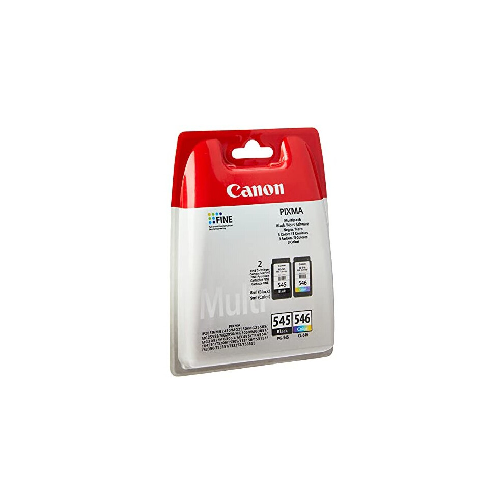 Canon Original Ink PG-545 and CL-546 Colour and Black for Pixma MG2450