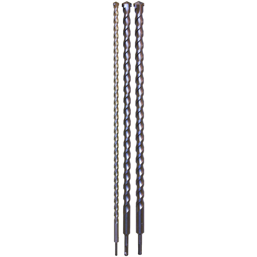 Rolson 48695 Long SDS Drill Set, 1000 mm - 3 Pieces