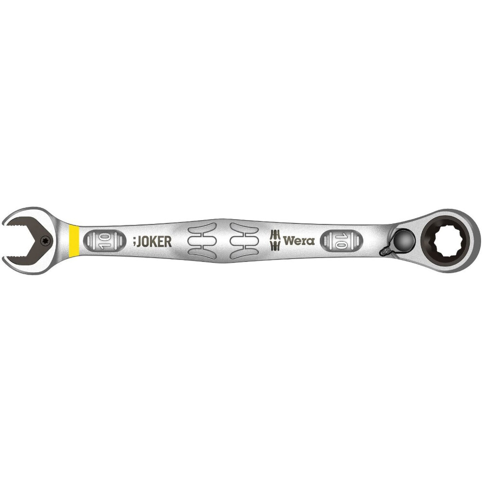 Wera Joker Wrench Ratchet Wrench, Reversible, 10 x 159 mm Fluorescent Yellow, 05020065001