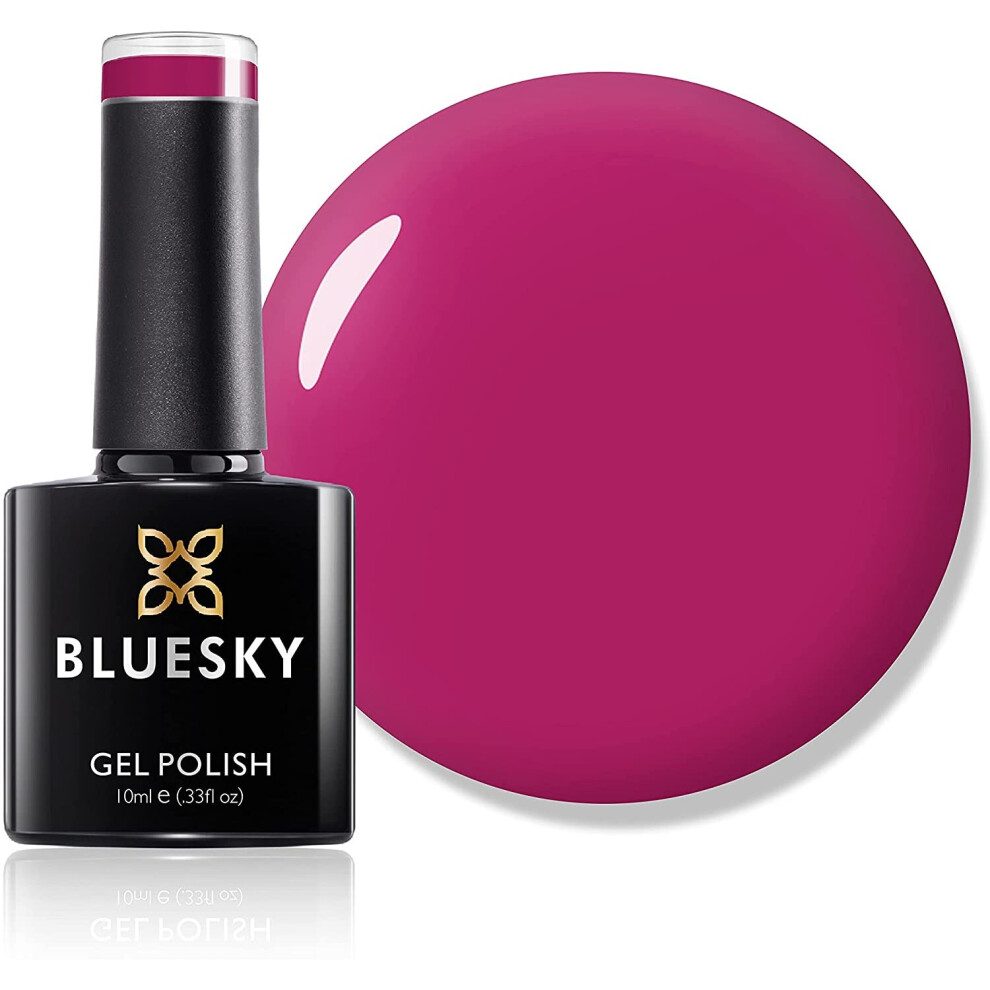 Bluesky Gel Nail Polish, Pink Bikini 80553, Bright, Hot Pink, Pink, Long Lasting, Chip Resistant, 10 ml (Requires Drying Under UV LED Lamp)