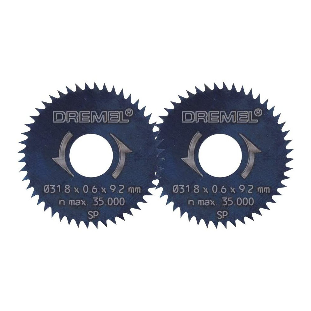 Dremel 31.8 mm Rip/ Cross Cut Blade Multipack for Mini Saw Attach 670