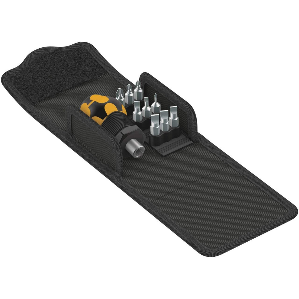 Wera 05057472001 Kraftform Kompakt Stubby ESD 1 Hand Holder and bit Set