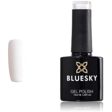 Bluesky Gel Nail Polish, Diamond White Cs61, Bright, Porcelain,White Long Lasting, Chip Resistant, 10 ml (Requires Drying Under UV LED Lamp)