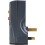 Masterplug ARCDKG-MP Single Socket RCD Safety Adaptor, 112 x 72.3 x 50.5 mm, Black 3