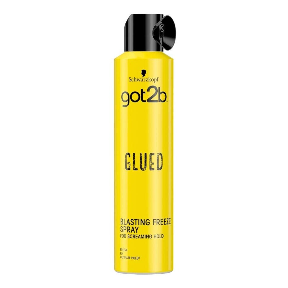 Schwarzkopf GOT2B Blasting Freeze Spray, Instant Hair Styling Spray 300 ml - Pack of 1