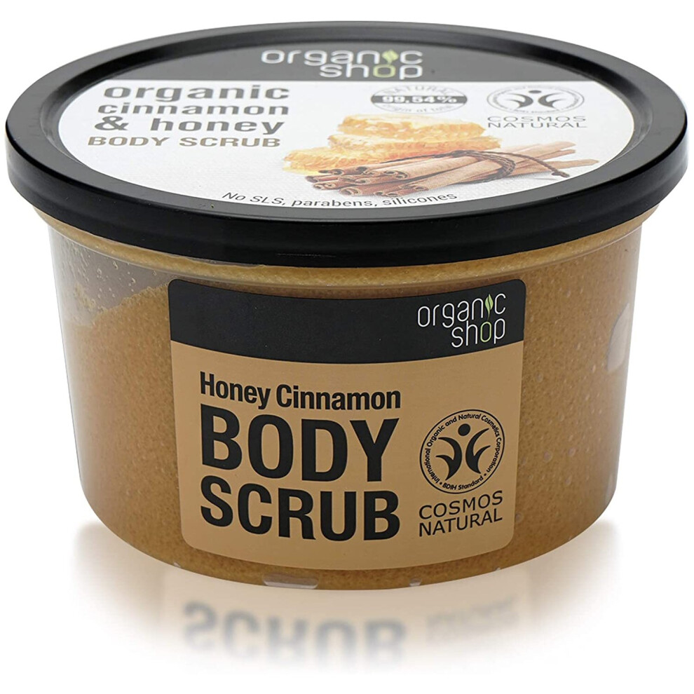 Organic Shop Honey Cinnamon Body Scrub, 250 Ml