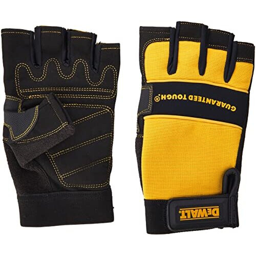 DeWalt Dewalt Mens DeWalt Tough Fingerless Performance Gloves